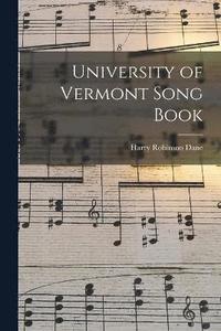 bokomslag University of Vermont Song Book