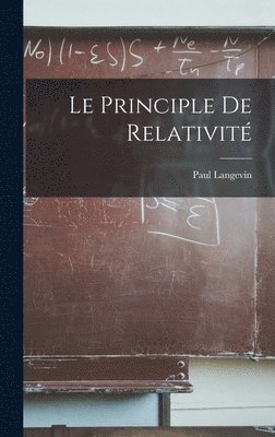 bokomslag Le Principle De Relativit