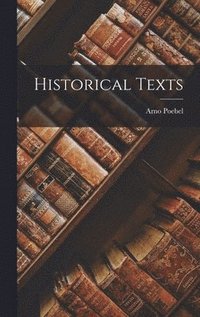 bokomslag Historical Texts