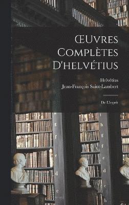 bokomslag OEuvres Compltes D'helvtius