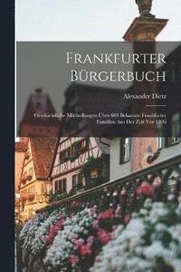 bokomslag Frankfurter Brgerbuch