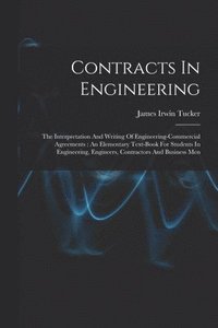 bokomslag Contracts In Engineering