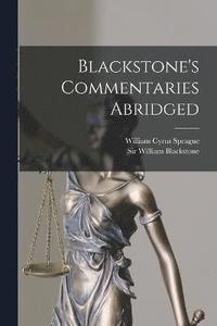 bokomslag Blackstone's Commentaries Abridged