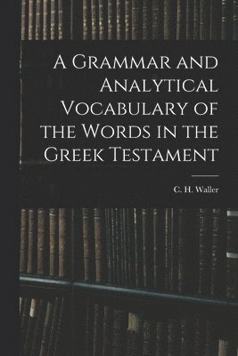 bokomslag Grammar and Analytical Vocabulary of the Words in the Greek Testament