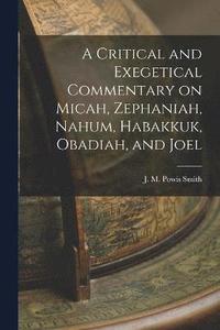 bokomslag A Critical and Exegetical Commentary on Micah, Zephaniah, Nahum, Habakkuk, Obadiah, and Joel