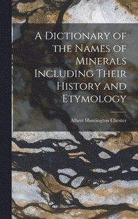 bokomslag Dictionary of the Names of Minerals Including Their History and Etymology