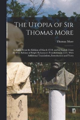 bokomslag The Utopia of Sir Thomas More