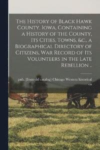 bokomslag The History of Black Hawk County, Iowa, Containing a History of the County, its Cities, Towns, &c., a Biographical Directory of Citizens, war Record of its Volunteers in the Late Rebellion ..