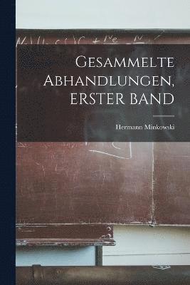 bokomslag Gesammelte Abhandlungen, ERSTER BAND