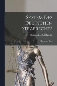 bokomslag System Des Deutschen Strafrechts