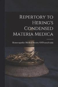 bokomslag Repertory to Hering's Condensed Materia Medica