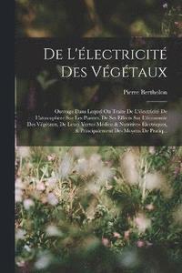 bokomslag De L'lectricit Des Vgtaux