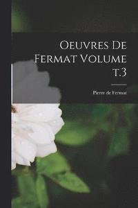 bokomslag Oeuvres de Fermat Volume t.3