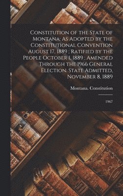 bokomslag Constitution of the State of Montana