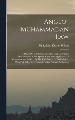 bokomslag Anglo-muhammadan Law