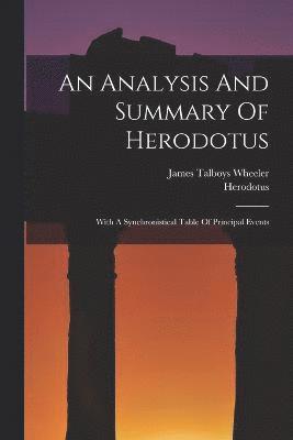 Herodotus, James Talboys Wheeler - Analysis And Summary Of Herodotus, Häftad