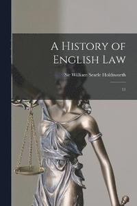 bokomslag A History of English Law
