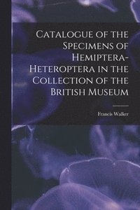 bokomslag Catalogue of the Specimens of Hemiptera-Heteroptera in the Collection of the British Museum