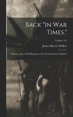 bokomslag Back "In War Times."