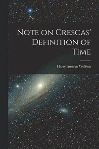 bokomslag Note on Crescas' Definition of Time