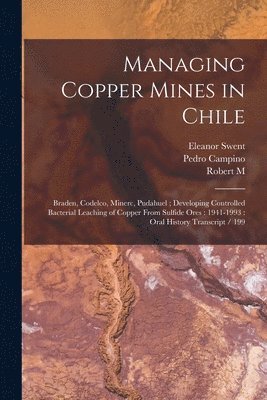 Eleanor Swent, Robert M 1917- Ive Haldeman, Pedro Campino - Managing Copper Mines in Chile, Häftad