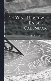 bokomslag 24 Year Hebrew - English Calendar