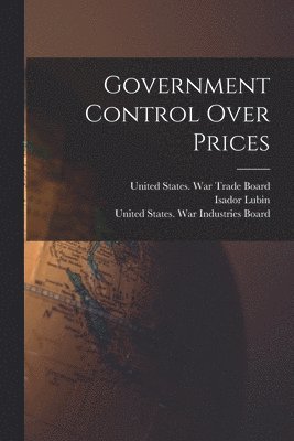 Government Control Over Prices 1