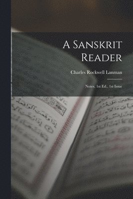 Charles Rockwell Lanman - Sanskrit Reader, Häftad