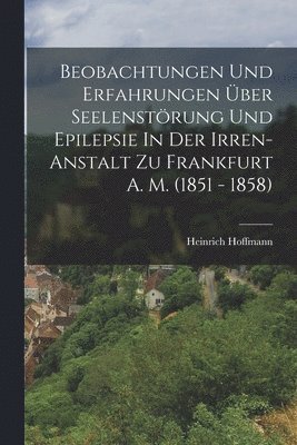Heinrich Hoffmann - Beobachtungen Und Erfahrungen Über Seelenstörung Und Epilepsie In Der Irren-anstalt Zu Frankfurt A. M. (1851 - 1858), Häftad