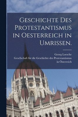 bokomslag Geschichte des Protestantismus in Oesterreich in Umrissen.