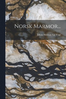 Johan Herman Lie Vogt - Norsk Marmor..., Häftad. Tillgänglighet: Lägg i varukorg