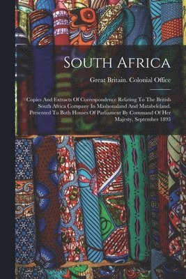 Great Britain Colonial Office - South Africa, Häftad