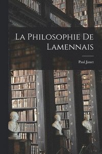 bokomslag La Philosophie de Lamennais
