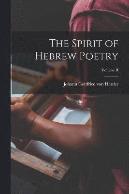 bokomslag The Spirit of Hebrew Poetry; Volume II