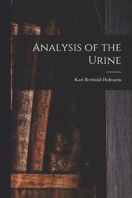 bokomslag Analysis of the Urine