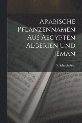 G Schweinfurth, G. Schweinfurth - Arabische Pflanzennamen aus Aegypten Algerien und Jeman, Häftad