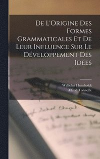 bokomslag De L'Origine Des Formes Grammaticales Et De Leur Influence Sur Le Dveloppement Des Ides
