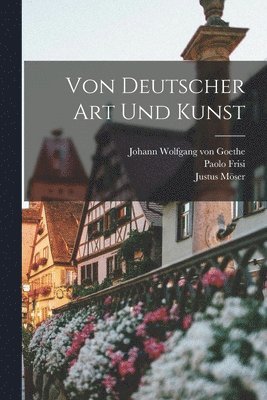 bokomslag Von Deutscher Art Und Kunst