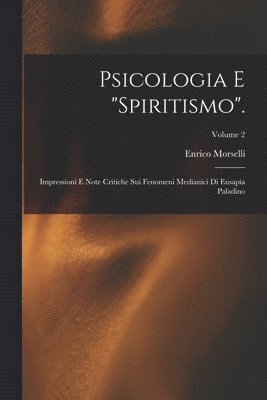 bokomslag Psicologia E &quot;Spiritismo&quot;.