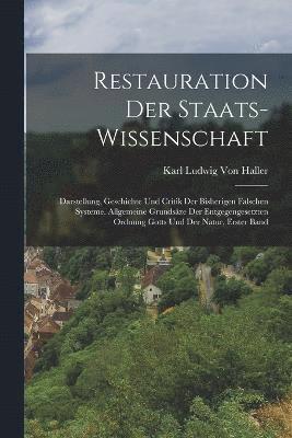 bokomslag Restauration Der Staats-Wissenschaft