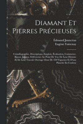 Édouard Jannettaz, Eugène Fontenay - Diamant Et Pierres Précieuses; Cristallographie, Descriptions, Emplois, Évaluation, Commerce. Bijoux, Joyaux, Orfévreries Au Point De Vue De Leur Histoire Et De Leur Travail. Ouvrage Orné De 350 Vignettes Et D'une Planche En Couleur, Häftad