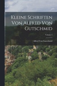 bokomslag Kleine Schriften Von Alfred Von Gutschmid; Volume 3