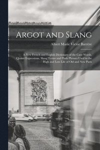 bokomslag Argot and Slang