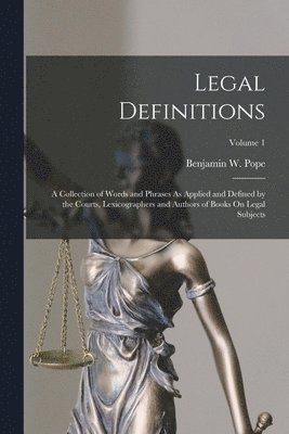 bokomslag Legal Definitions