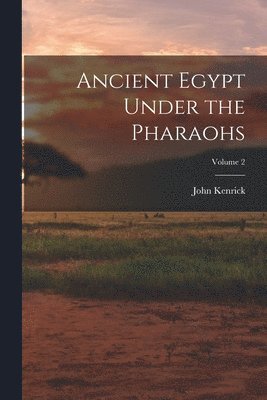 bokomslag Ancient Egypt Under the Pharaohs; Volume 2