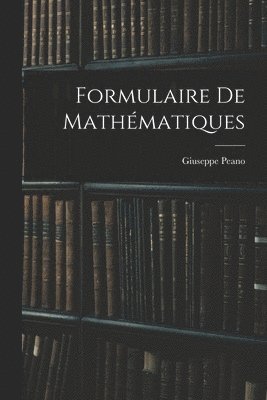 Formulaire de mathmatiques 1