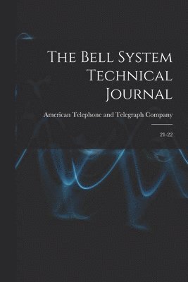 bokomslag Bell System Technical Journal