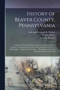 bokomslag History of Beaver County, Pennsylvania; Including its Early Settlement; its Erection Into a Separate County; its Subsequent Growth and Development; Sketches of its Boroughs, Villages and Townships