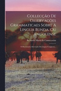 bokomslag Colleco De Observaes Grammaticaes Sobre A Lingua Bunda, Ou Angolense