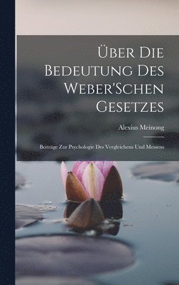 ber Die Bedeutung Des Weber'Schen Gesetzes 1